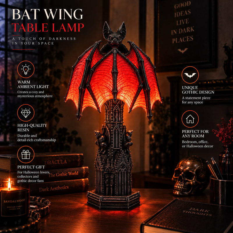 Bat Halloween Lamp By Elviry