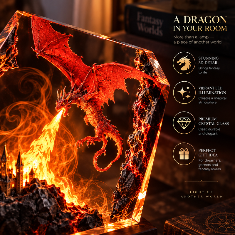 Fire Dragon Halloween Lamp By Elviry